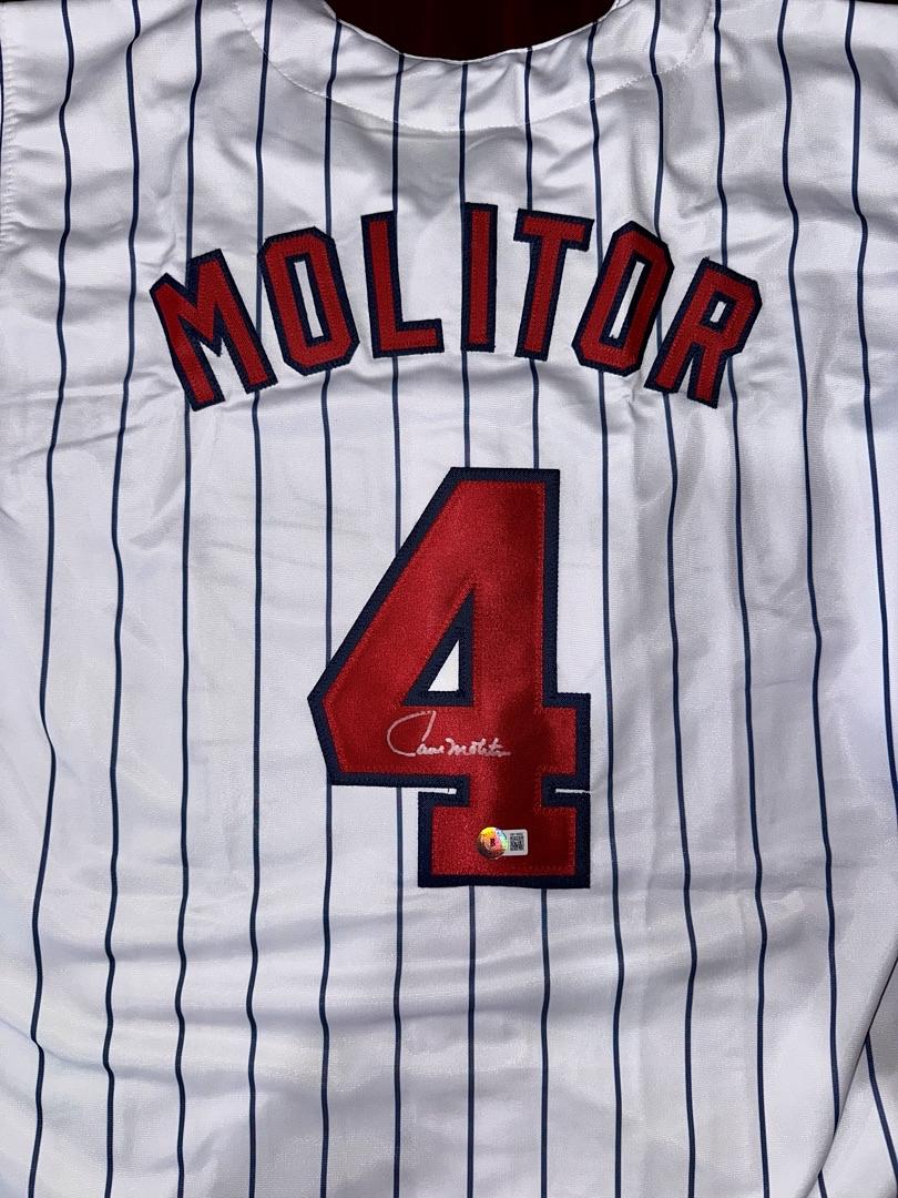 Paul Molitor signed Minnesota Twins Jersey - Beckett COA
